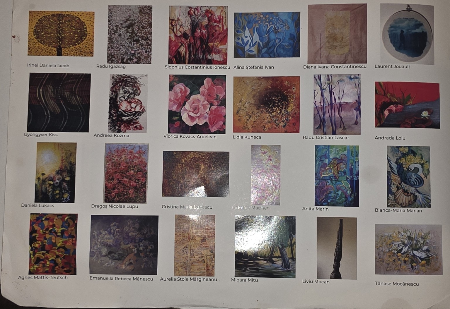 Mirabilis Hortus in omni tempore · artiști participanți